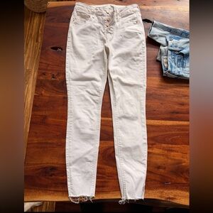 Old Navy High Rise Cream Jeans